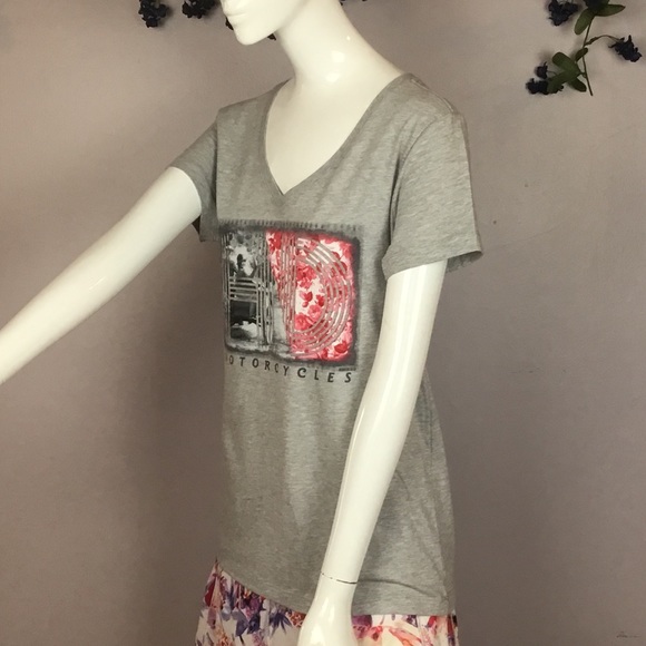 NWT HARLEY DAVIDSON Graphic T-Shirt Gray Medium - Picture 3 of 8